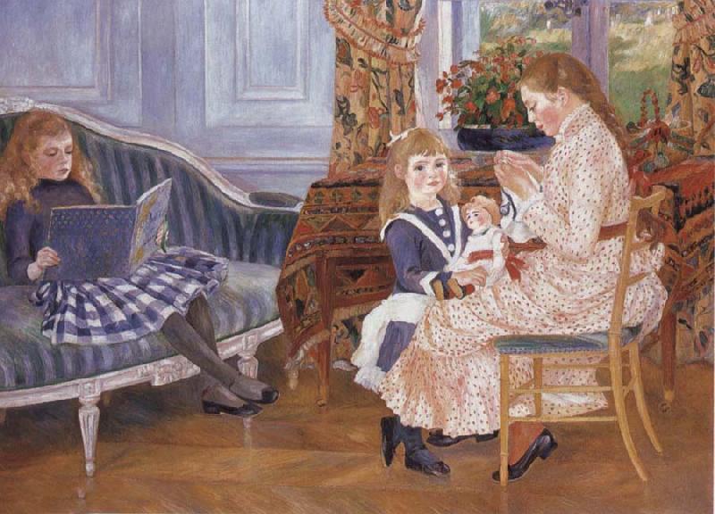 Pierre-Auguste Renoir Children-s Afternoon at Wargemont Sweden oil painting art